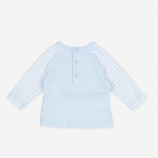 TUT Blue/White Striped Sleeve T-Shirt