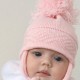 PES Pink Baby's Knitted Large Pom Pom Hat PES Pink Baby's Knitted Large Pom Pom Hat
