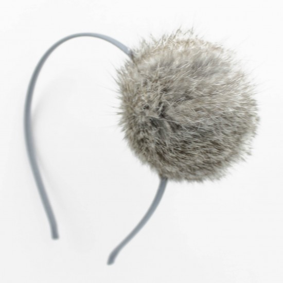 SIE Natural Large Pom Pom Headband SIE Natural Large Pom Pom Headband