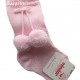 CON Pink Long Pom Pom Summer Socks CON Pink Long Pom Pom Summer Socks