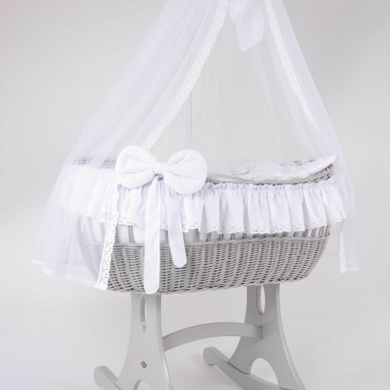 MJ Ophelia Quattro (GREY) Rocker with WHITE BEDDING MJ Ophelia Quattro (GREY) Rocker with WHITE BEDDING
